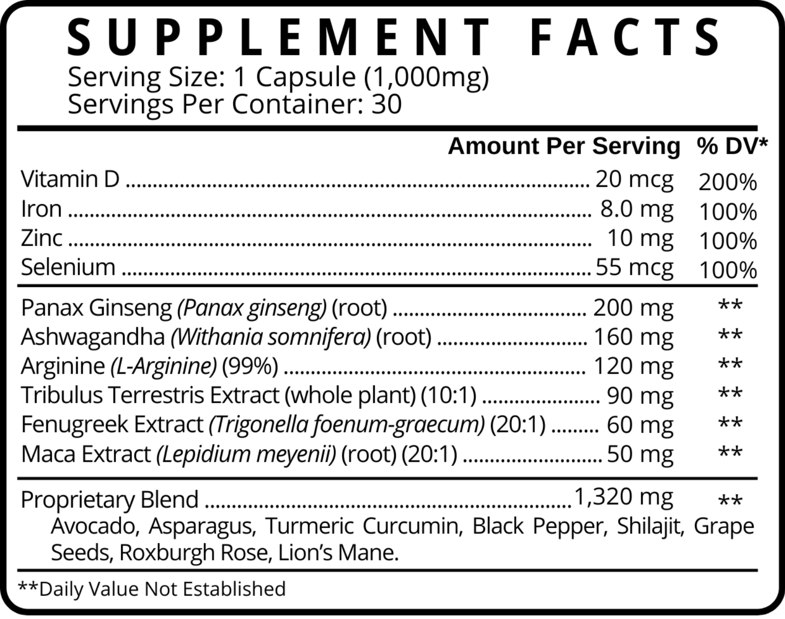 Supplement Facts